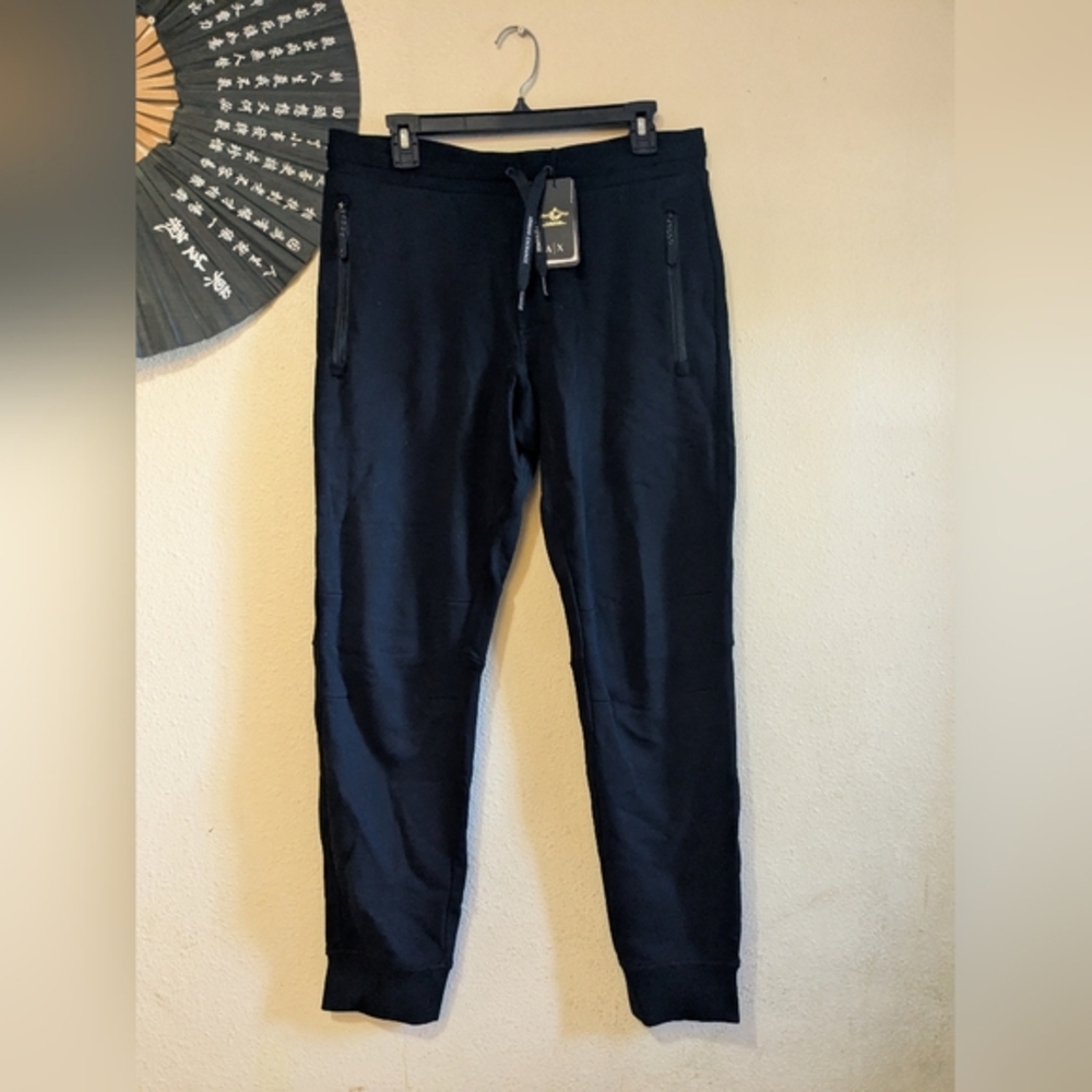 Armani Exchange UNISEX SOFT YARN JOGGER PANTS WITH LOGO